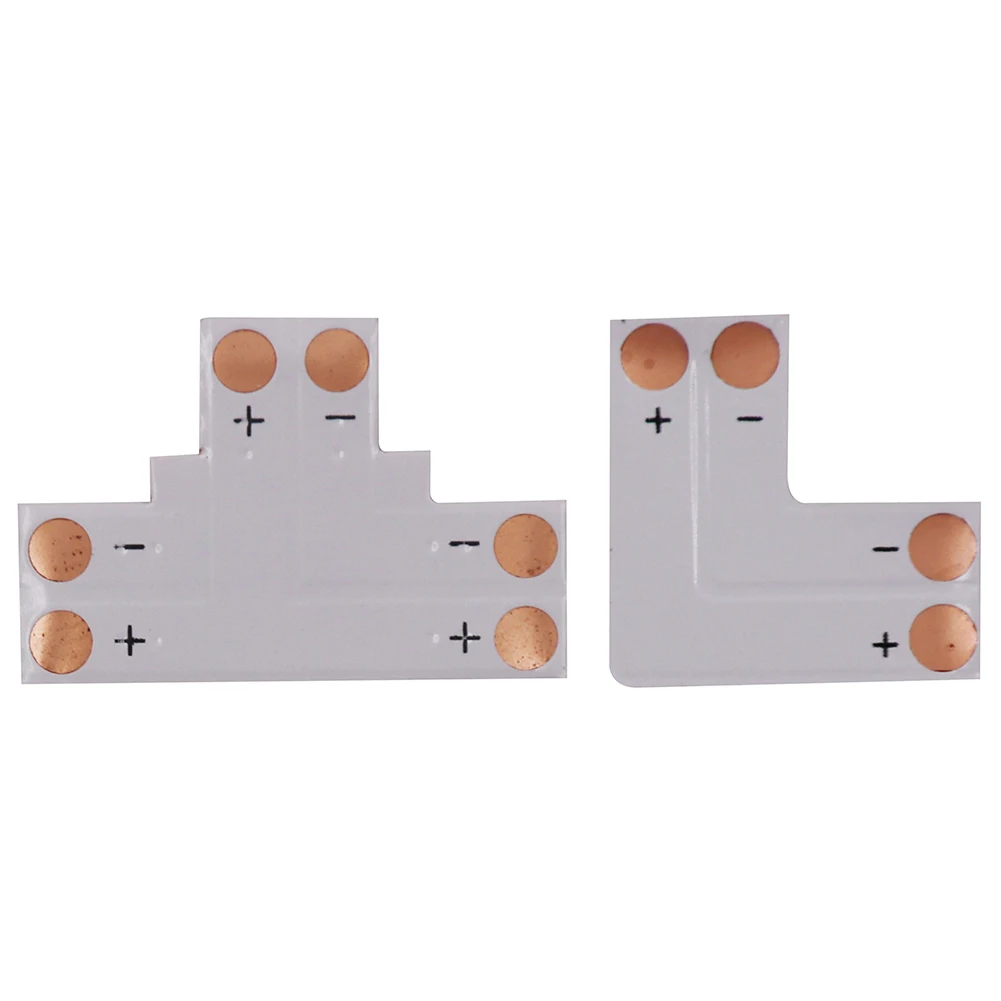 5 шт. RGBW светодиодные ленты RGB Разъем Клип 4pin 10 мм 5PIN 12 мм L T X форма 2pin 10 мм Соединительный угол пайки печатной платы