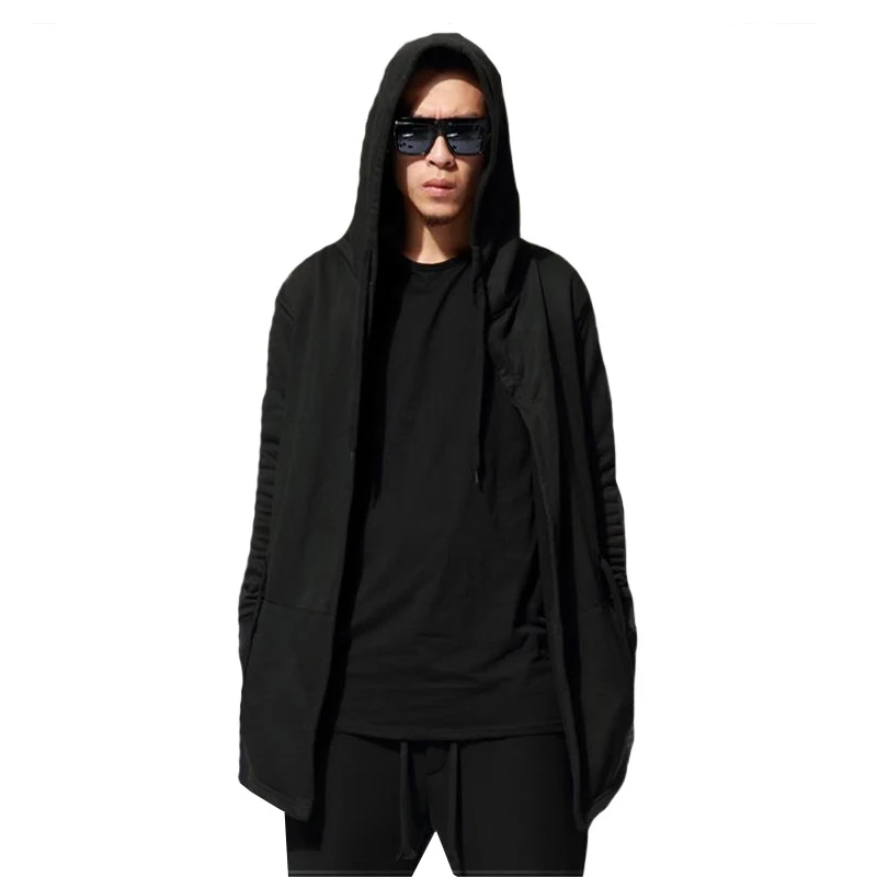 Мужской плащ с капюшоном мужские толстовки в стиле хип-хоп весеннее пальто