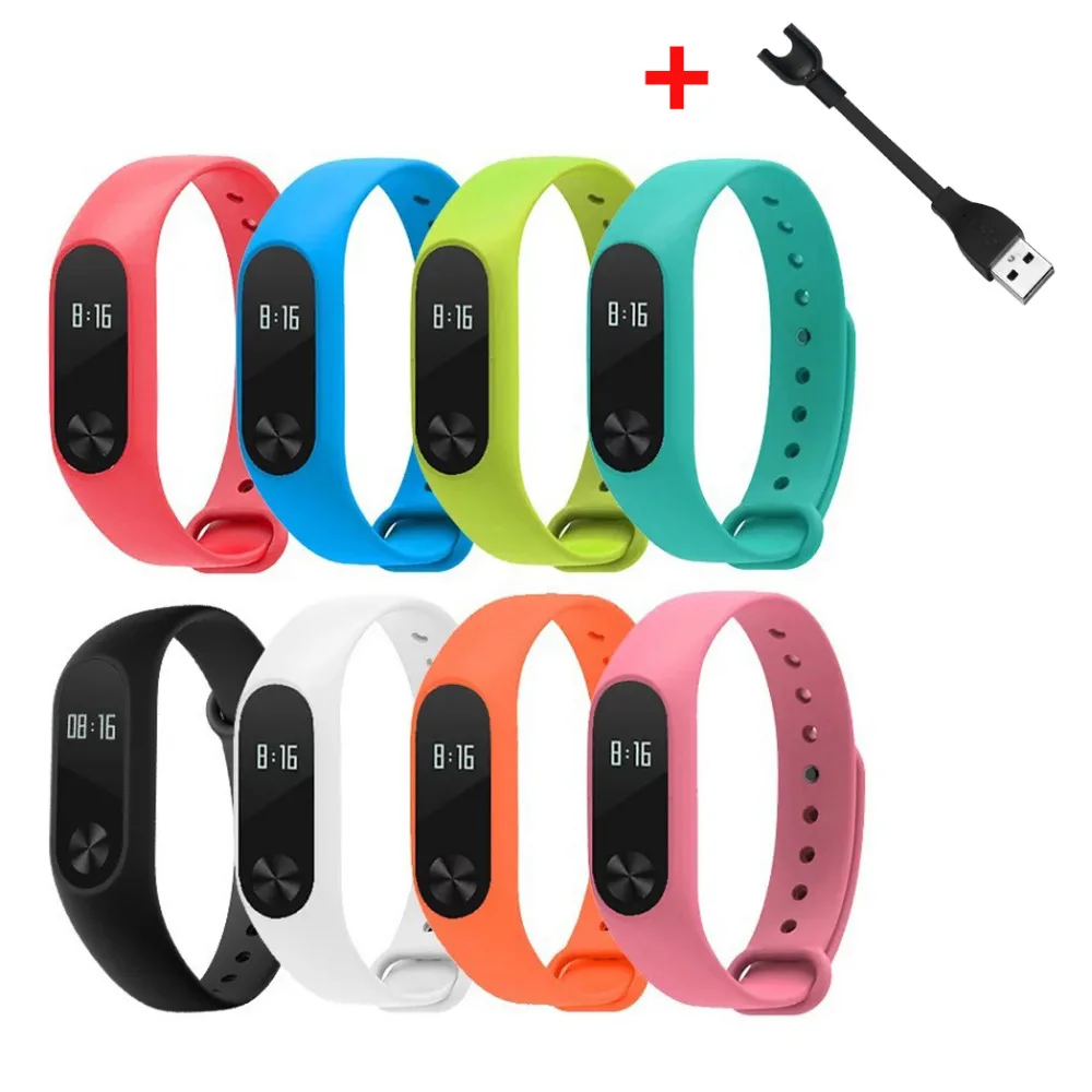 Ремешок на запястье для Mi Band 2 сменный зарядный кабель USB зарядное устройство Xiaomi
