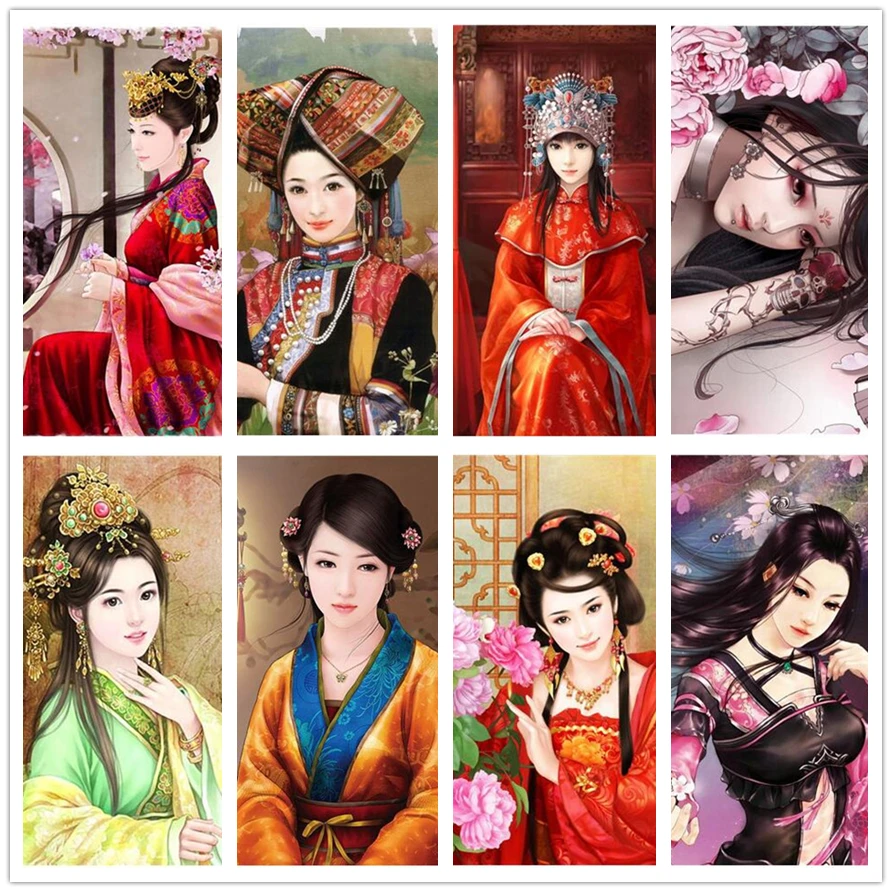 Набор для алмазной вышивки девочка DW538 | Дом и сад