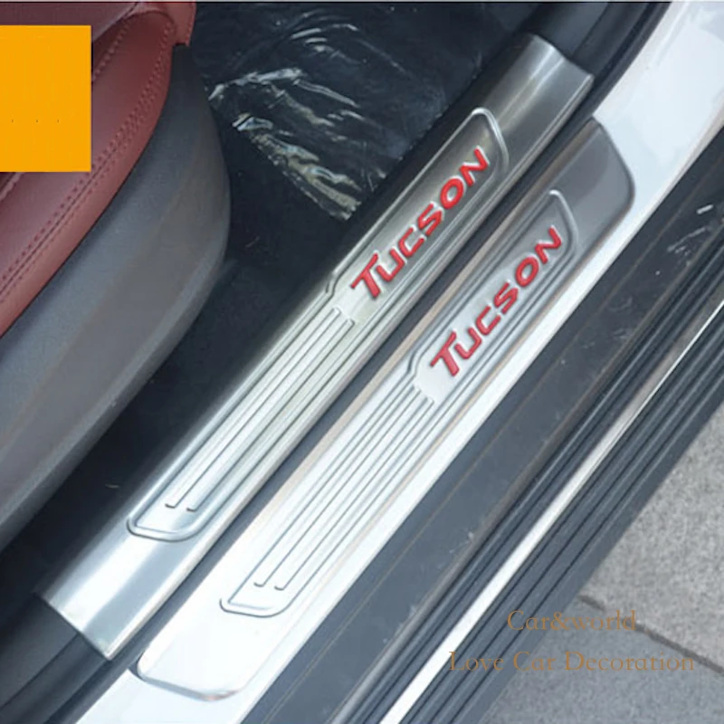 Для Hyundai Tucson 2015 2016 2017 внутренняя внешняя накладка из нержавеющей стали Накладка