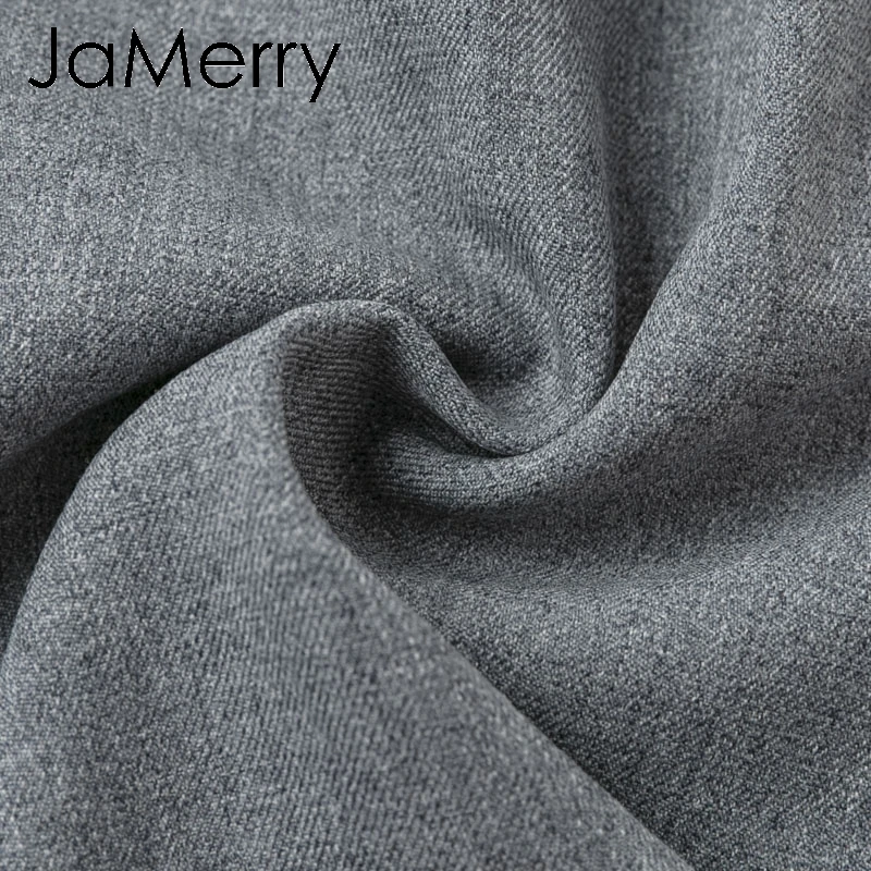 JaMerry, винтажный Блейзер на пуговицах, женский комбинезон, женский комбинезон с поясом, однотонный, для офиса, для леди, для работы, комбинезон, короткий, ретро, Осенний комбинезон