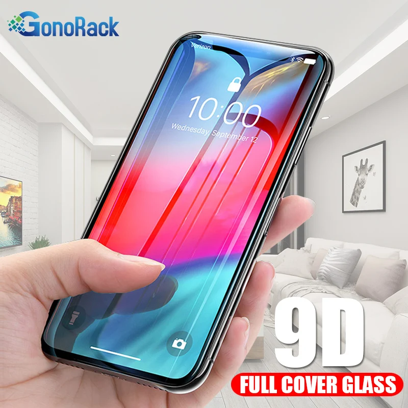 GonoRack 9D стекло для iPhone XR X XS Max защитное на 8 7 Plus 6 6S P 8plus XSmax защита экрана|Защитные