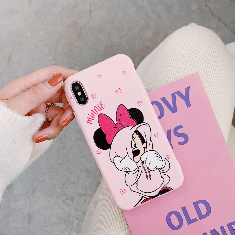 Marchcover для iPhone 11pro X XR XS MAX милые кофты с капюшоном героями мультфильмов чехол