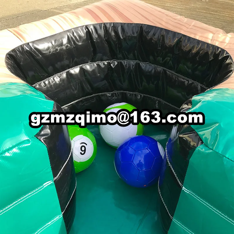 Гигантский надувной футбольный мяч в игре Snookball большой бильярдный (воздушный