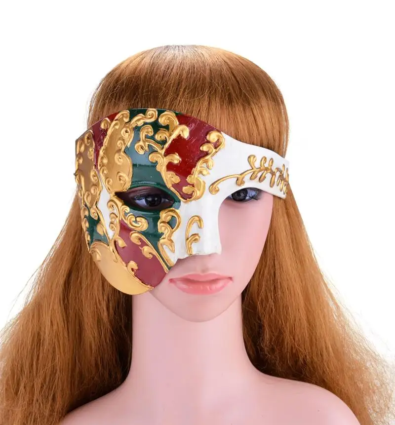 Винтажная дизайнерская мужская маска FunPa для вечеринки Мужская крутая полумаска