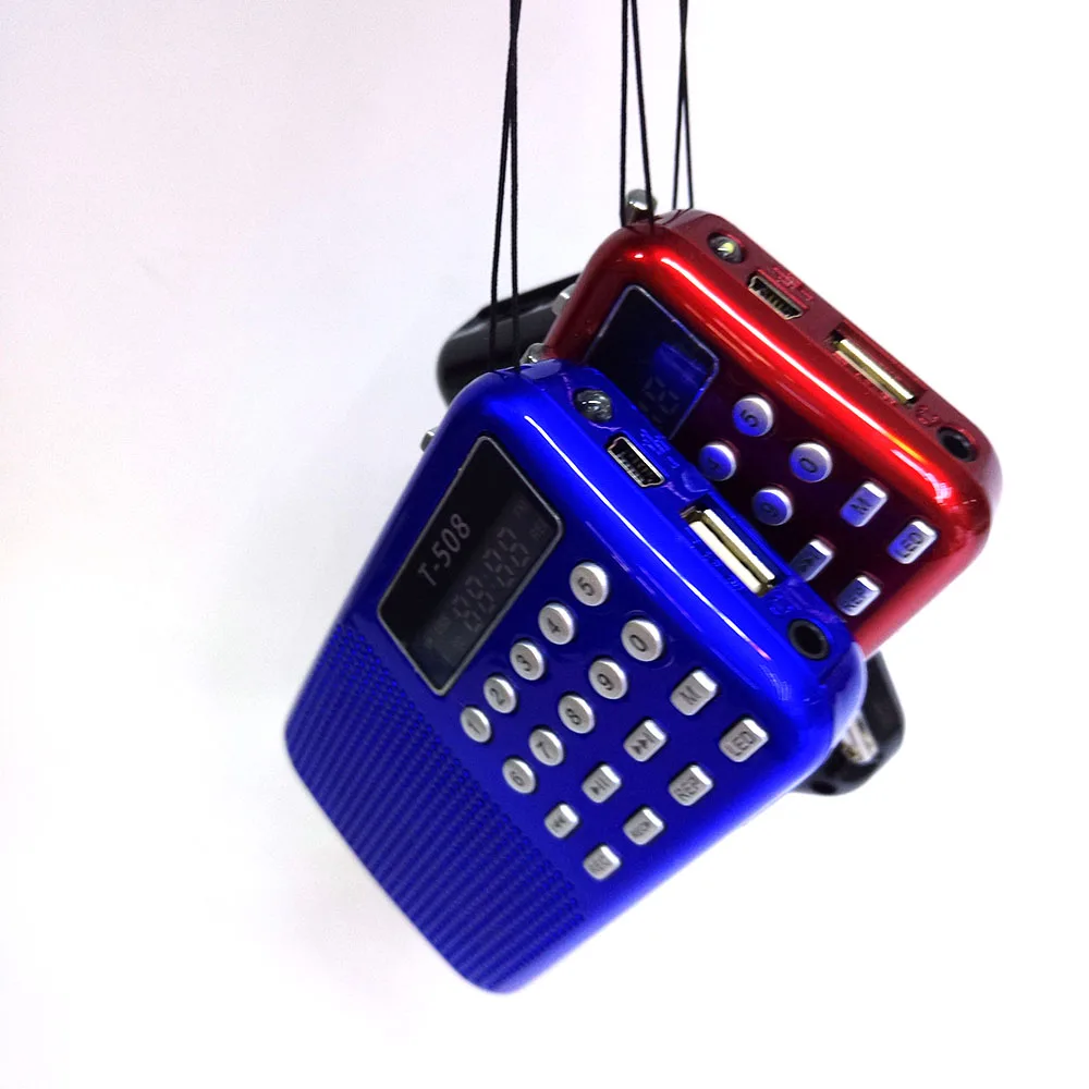 Портативный fm-радио динамик мини приемник с стерео громкий Поддержка FM USB Micro TF