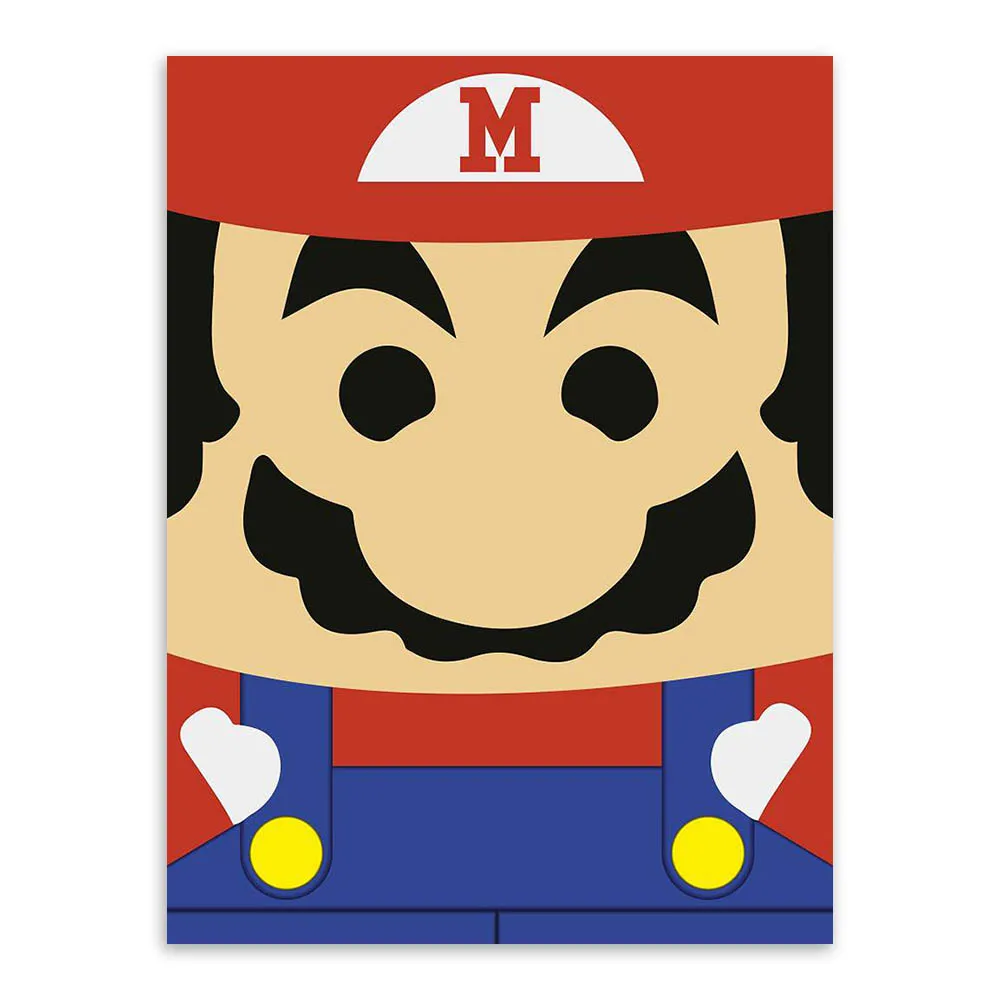 2 Аниме игры Super Mario Bros Pop A3 постер принт винтажный Японский мультфильм картина