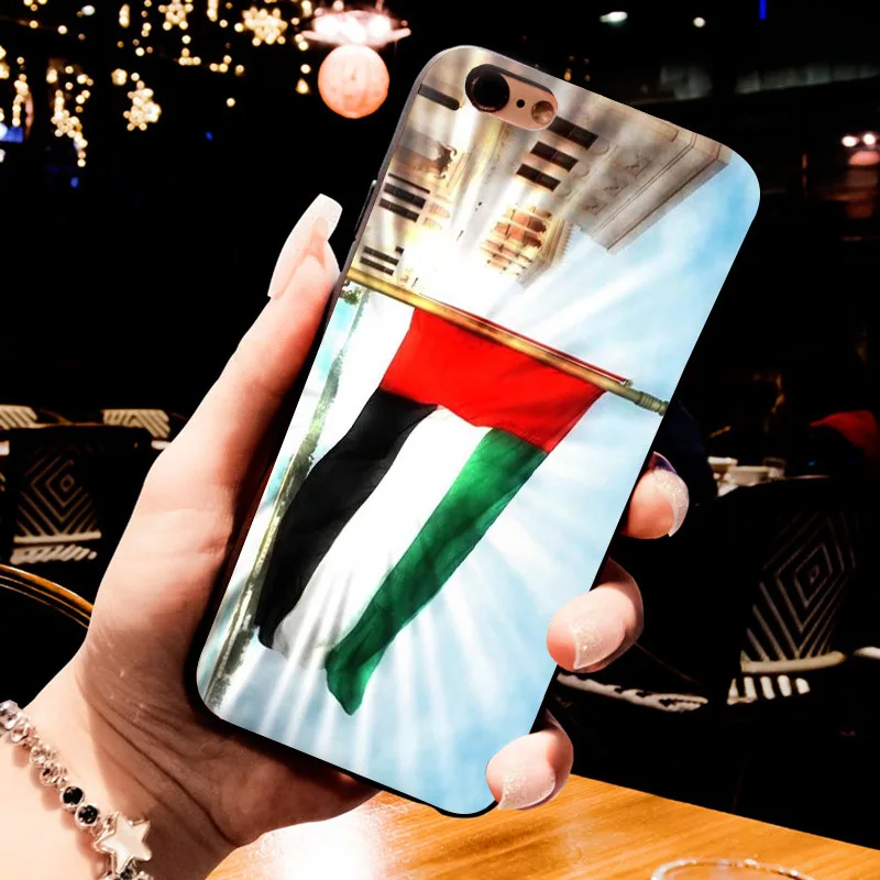 MaiYaCa чехлы для телефонов с изображением флагов оаэ iPhone 8 7 6 6S Plus X 5S 12Pro SE 11pro