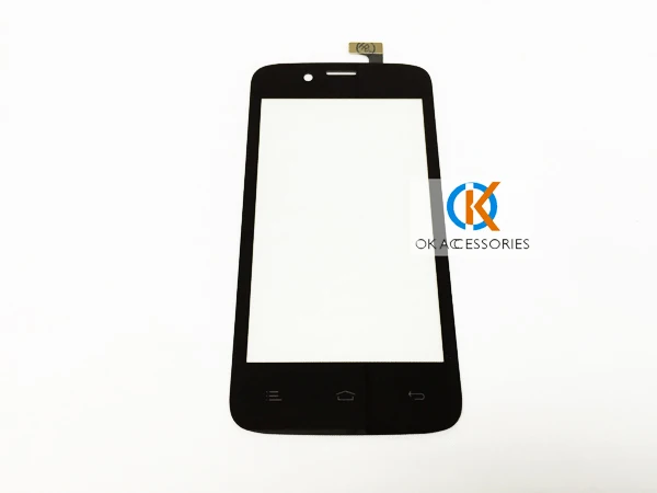 HQ черный цвет для Fly IQ440 сенсорный экран дигитайзер с лентой|touch screen digitizer|screen touch |