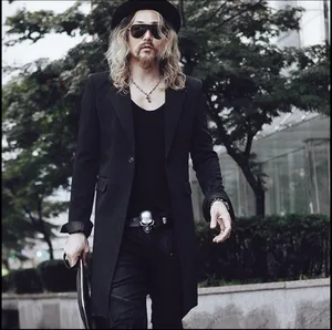 Мужской пиджак, облегающие длинные костюмы с длинными рукавами, пальто, мужское пальто, трендовые парикмахерские костюмы для ночного клуба, певицы, лидер продаж! 2021 корейский новый