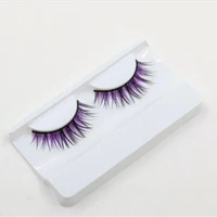 1pairs fashion eye lashes high quality mounted colour false eyelashes individual