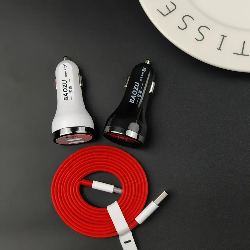 Автомобильное зарядное устройство Oneplus 5 t В/4A два usb-порта быстрое автомобильное