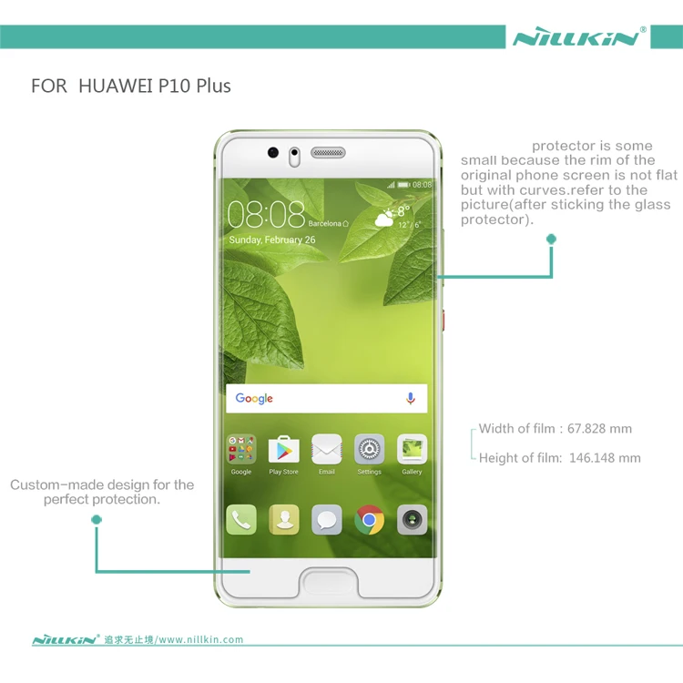 2 шт./лот Защитная пленка для экрана Huawei P10 / Plus NILLKIN Антибликовая матовая защитная