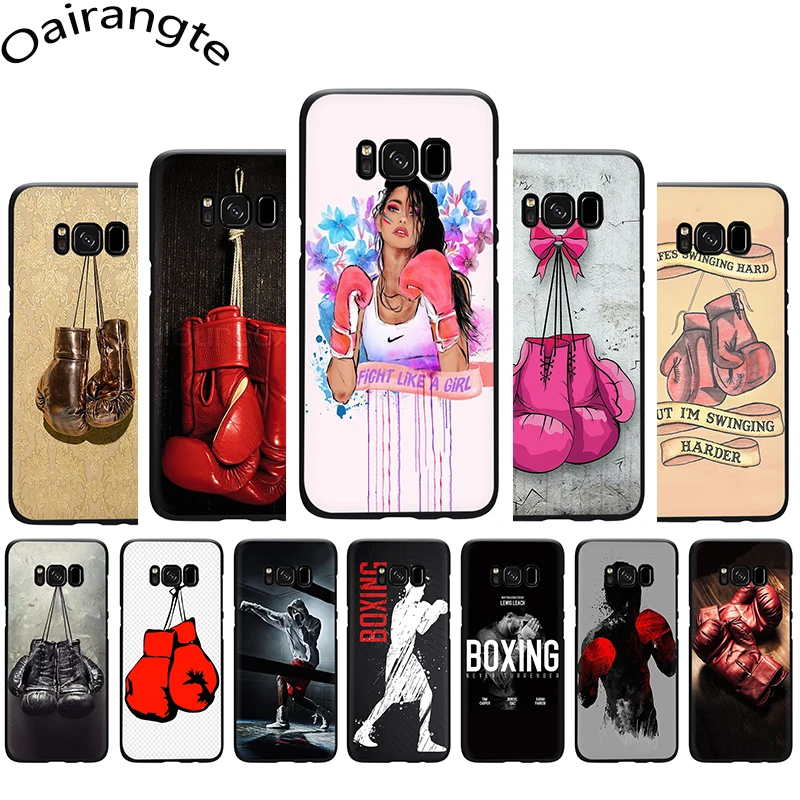 Боксерские перчатки узор мягкий чехол для телефона samsung Galaxy M10 20 30 S6 7 Edge S8 9 10 Plus Note8 9