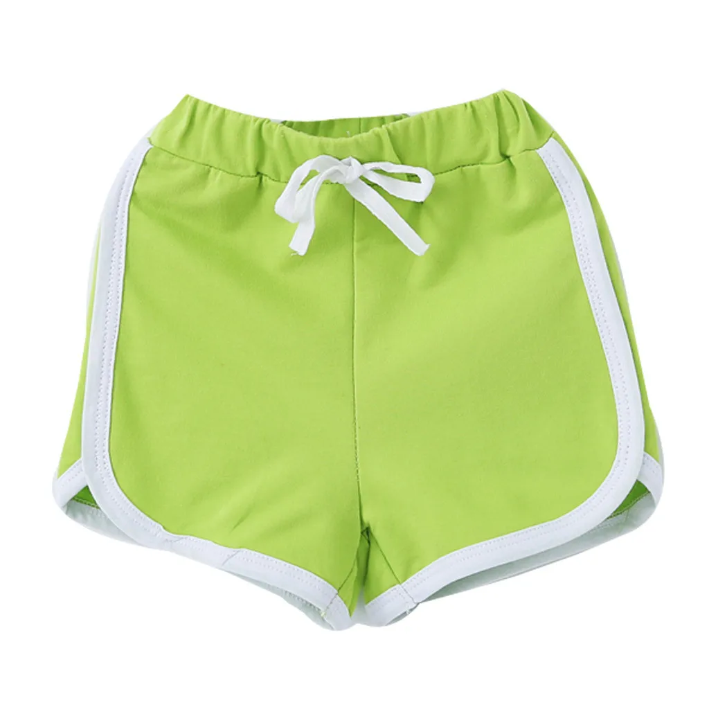 B baby shorts kids shorts for girls boys toddler children Elastic sports short cotton Pants clothes шорты для мальчика хлопок 4 - Цвет: B