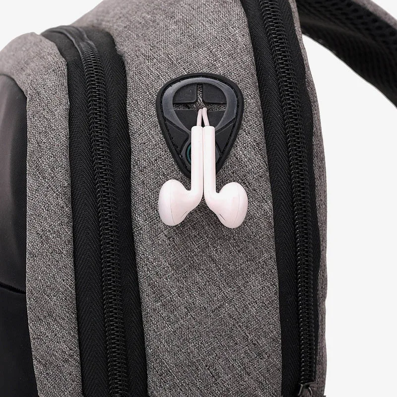 Модная Повседневная маленькая сумка через плечо с зарядкой USB мужские сумки