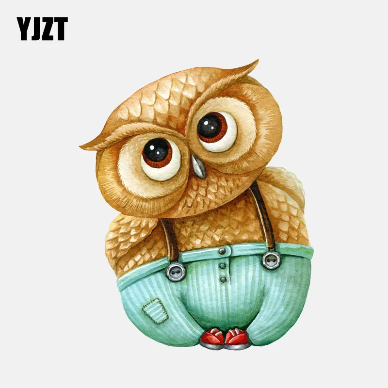YJZT 12 1 см * 15 Симпатичные пухлые Совы высокого качества ПВХ стикер автомобиля 11