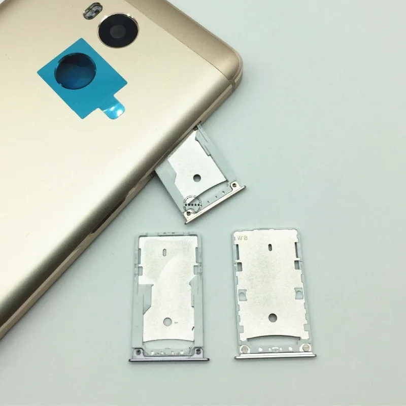 Оригинальный держатель для двух SIM-карт Xiaomi Redmi 4 Pro Nano Sim 1/2 Micro SD/TF слот запасные