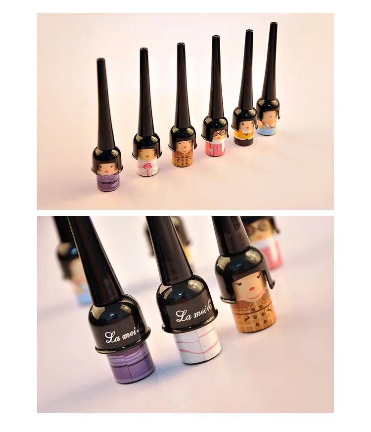 Милая милая кукла стиль Водостойкая жидкая подводка для глаз Подводка Черная