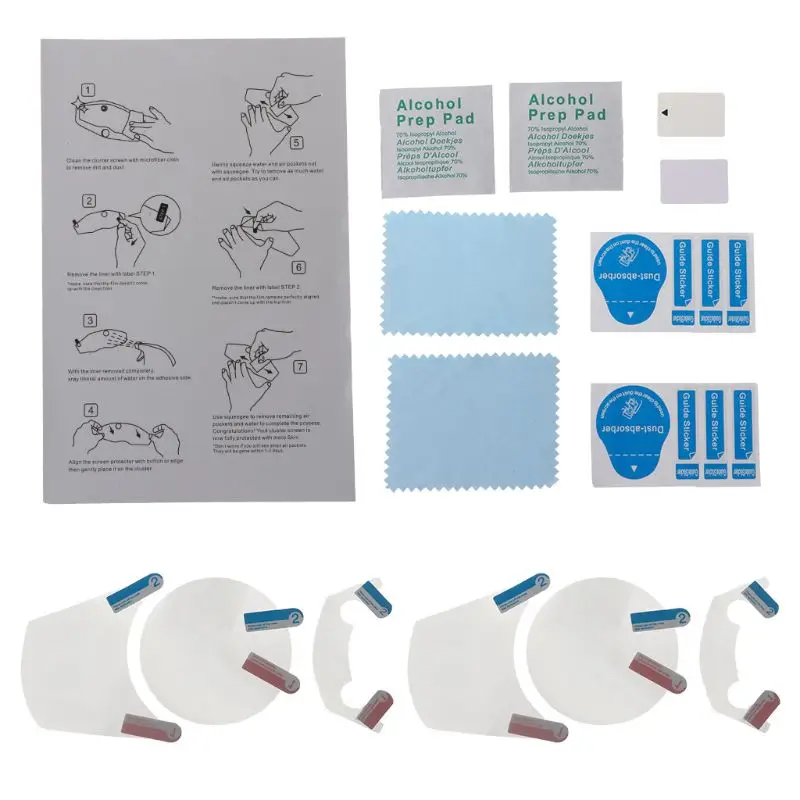 2 комплекта кластеров для защиты экрана от царапин Защитная пленка Kawasaki NINJA 650 Ninja