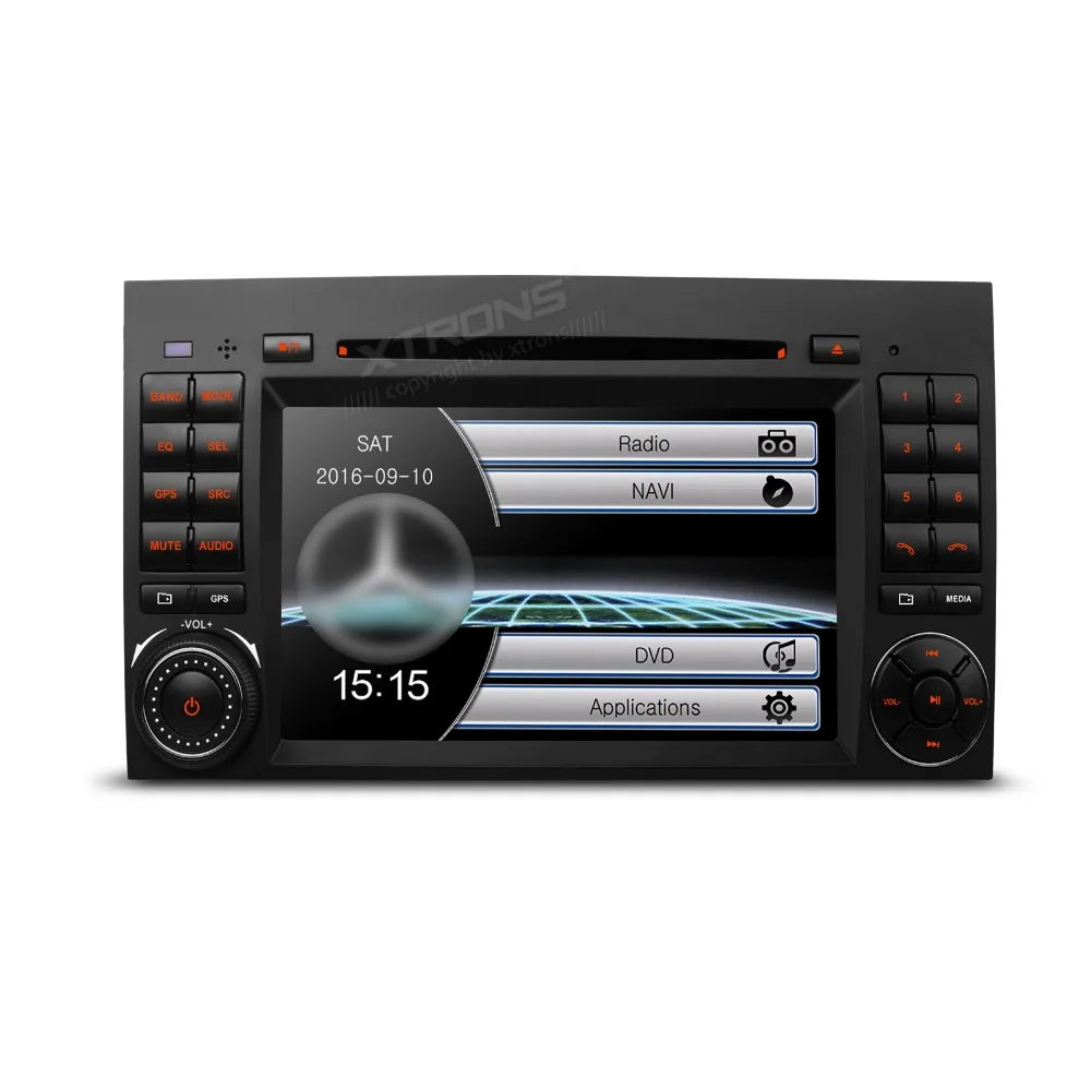 XTRONS 7 дюймов машинный DVD проигрыватель gps навигации Экран зеркало для Mercedes Benz Viano