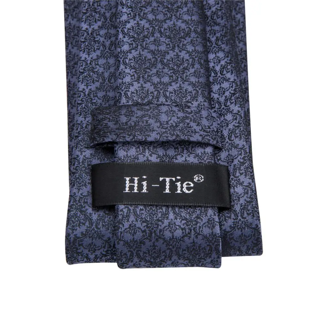 Hi-Tie, Новое поступление, Цветочные Галстуки для мужчин, черный шелковый галстук и карманный квадратный набор, мужские галстуки, модные галстуки Corbatas Para Hombre SN-3030