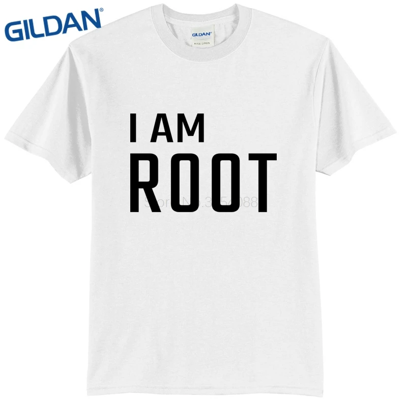 Men T Shirt Great Quality Funny Man Cotton I'm Root Linux By tshirts High Personality Custom Printed Tee Shirts | Мужская одежда