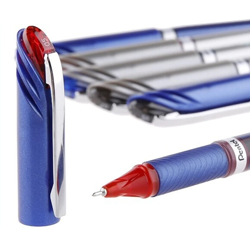 6 шт./лот Pentel EnerGel жидкая гелевая ручка быстросохнущая игольчатая 0 5 мм BLN25|Гелевые