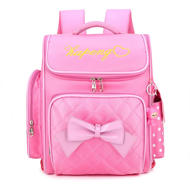 Модные школьные ранцы для девочек, роскошный брендовый Детский рюкзак с бантом для учеников и школьников, большая сумка для начальной школы