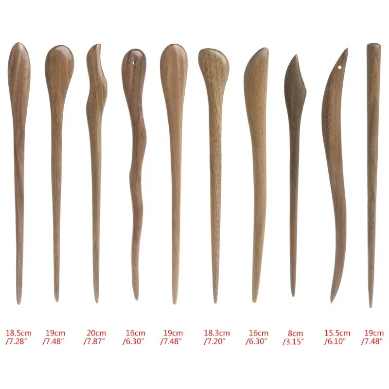 Фото Деревянные шпильки для волос Verawood аксессуары красоты модные бронзовые
