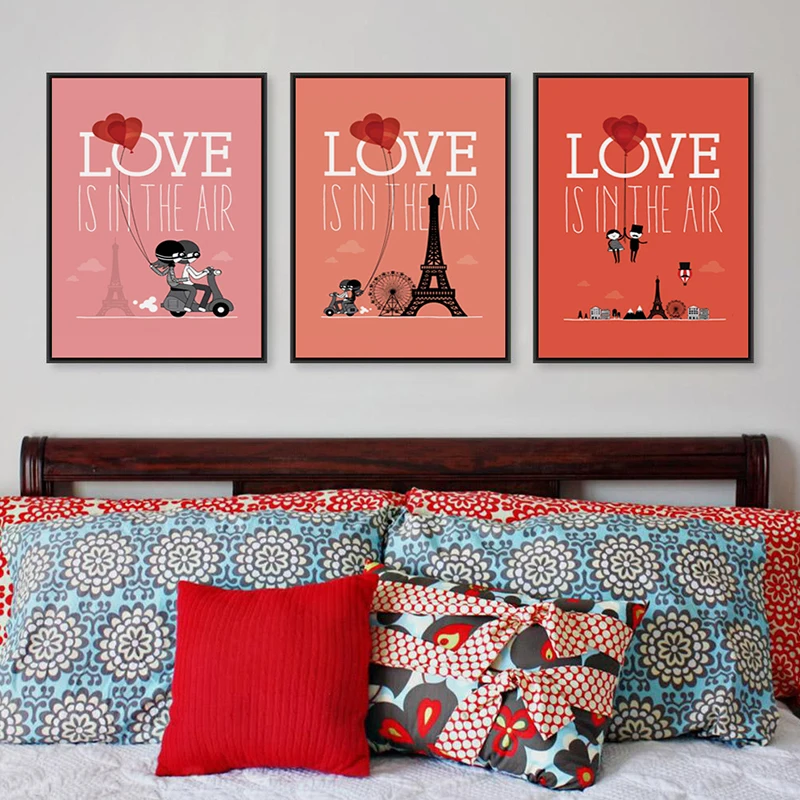 Домашний теплый постер Love is in the Air красивая картина из мультфильма A4