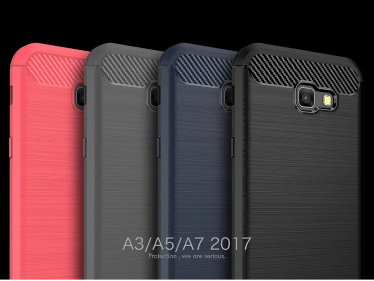 Чехол iPaky для Samsung Galaxy A3/A5/A7 2017 мягкий силиконовый чехол из ТПУ с подставкой A7