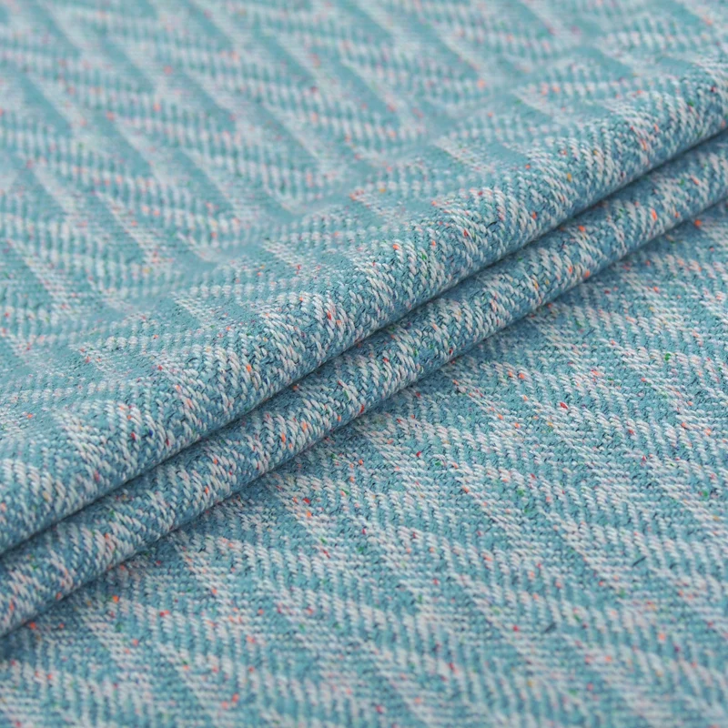 

150CM Wide 700G/M Weight Blue Wool Viscose Fabric for Autumn Winter Jacket Overcoat Dress J126