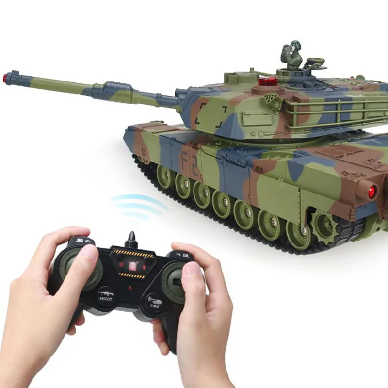 

Children's Remote Control Battle Tank 2.4G Charging Can Launch Toys Off-Road Remote Control Chariot Model Boy Toy Birthday Gift