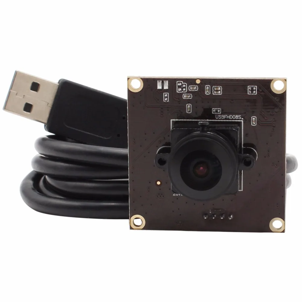 Модуль камеры рыбий глаз с углом обзора 180 градусов USB MJPEG 60fps 1920*1080 Mac Linux Android Windows