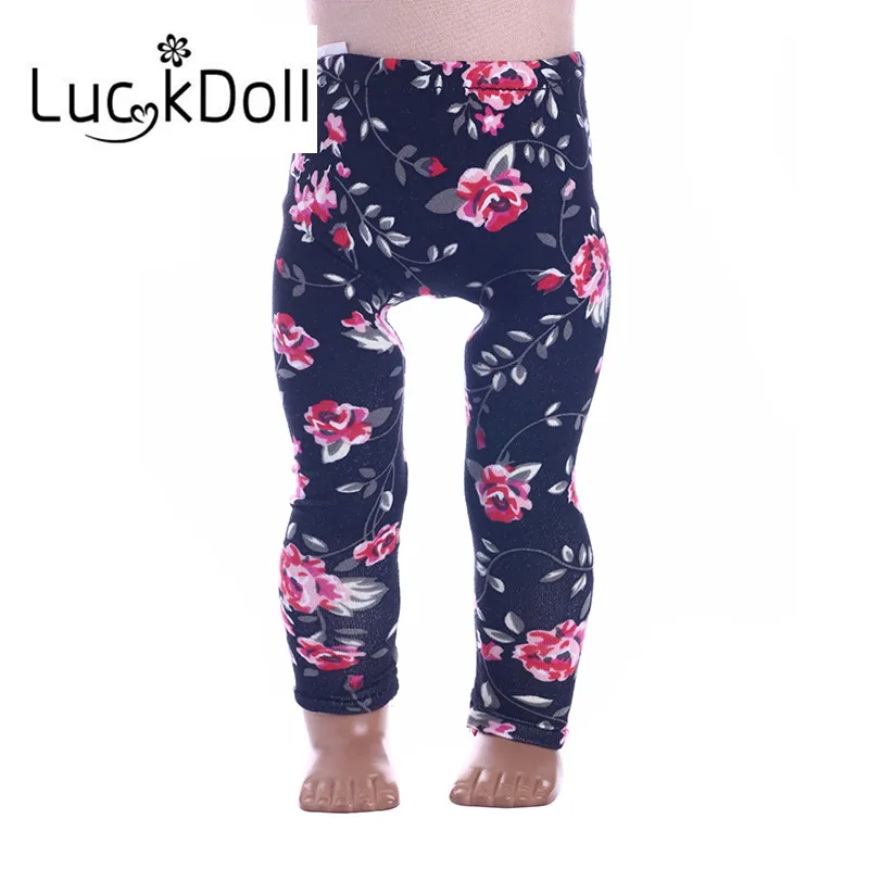 Luckdoll красивые штаны и леггинсы подходят 18 дюймов американский и 43 см детская кукла одежда аксессуары, игрушки для девочек, поколение, подарок на день рождения