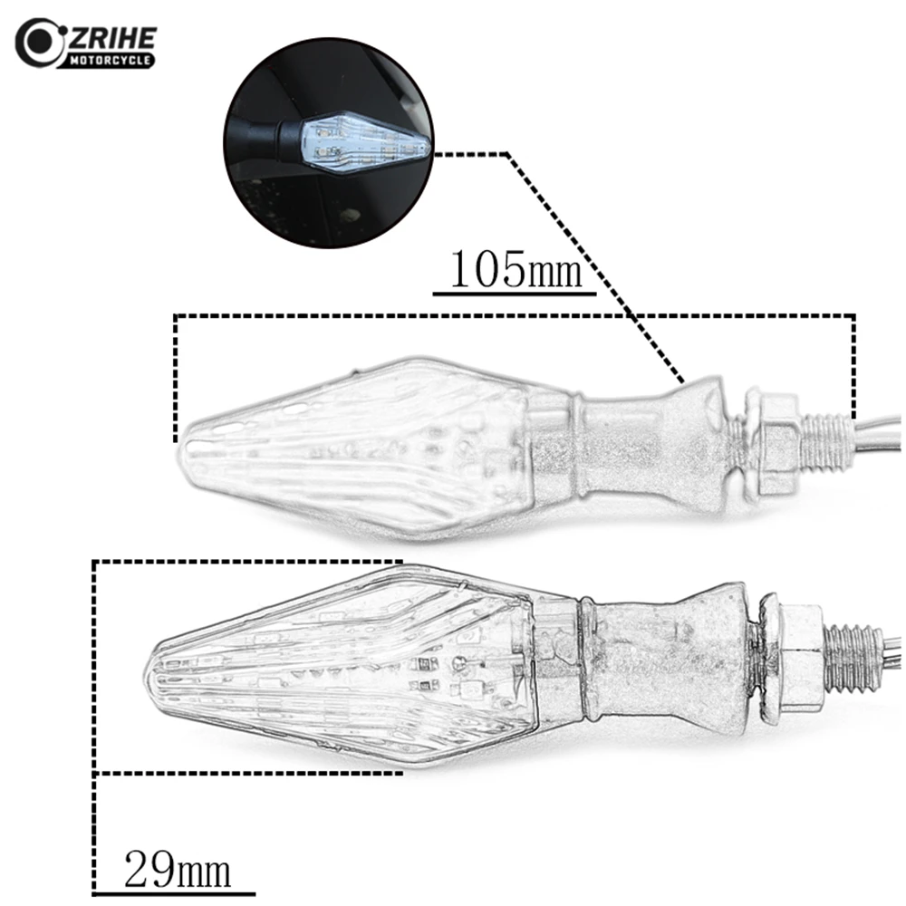 Всеобщая светодиодный мотоцикл индикаторная лампа сзади указатели поворота для