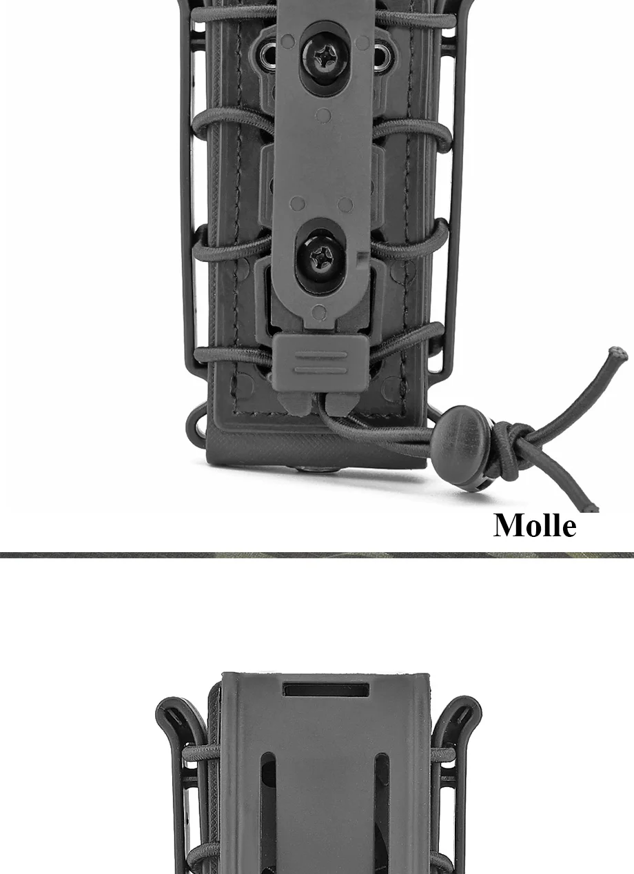 9 мм Molle пистолет маг военный подсумок чехол-Кобура Fastmag с зажимом для ремня и Molle Мягкий чехол Mag пластиковый чехол