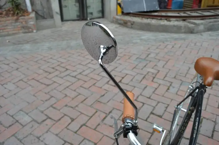 Пара винтажных велосипедных перманентных металлических боковых зеркал рама из