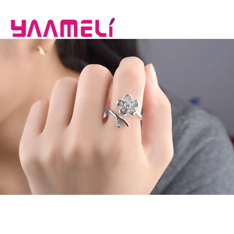 Женское кольцо из серебра 925 пробы в романтическом стиле|925 sterling silver ring|sterling ringssilver