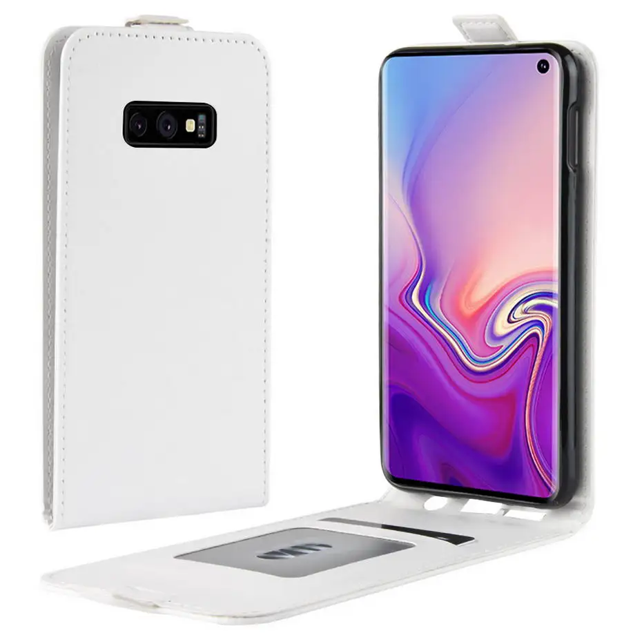 Роскошный чехол из искусственной кожи для samsung galaxy S10e S10, вертикальный откидной Чехол для samsung galaxy S10 Plus, флип-чехол-кошелек