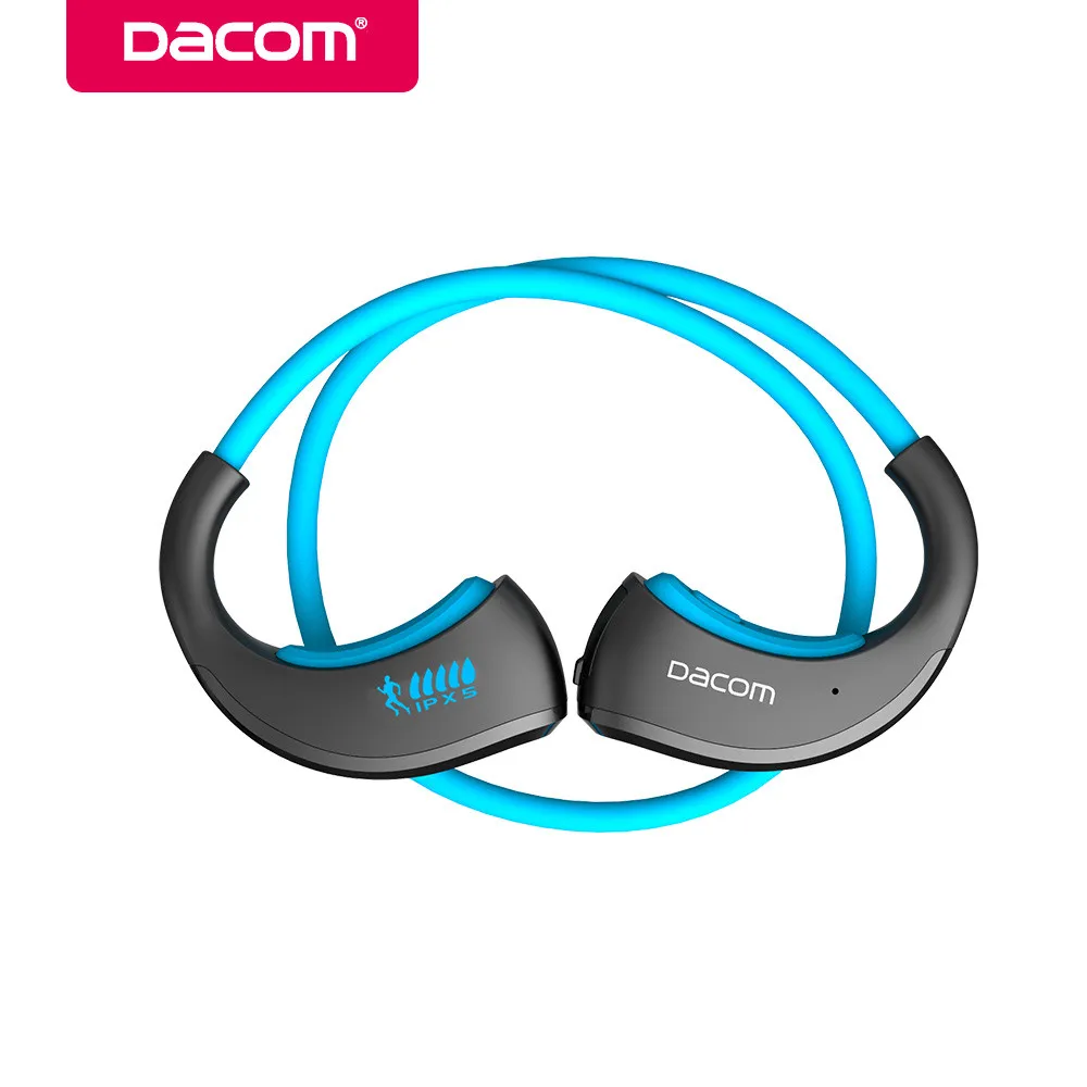 Dacom Броня Bluetooth V4.1 стерео наушники IPX5 Водонепроницаемый Беспроводной Спорт на открытом воздухе гарнитуры громкой связи Bluetooth гарнитура музыкальные наушники с микрофоном