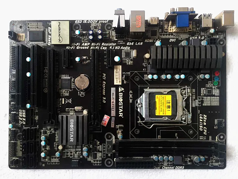 B85 1150 материнская плата Б/у BIOSTAR B85S2 DDR3
