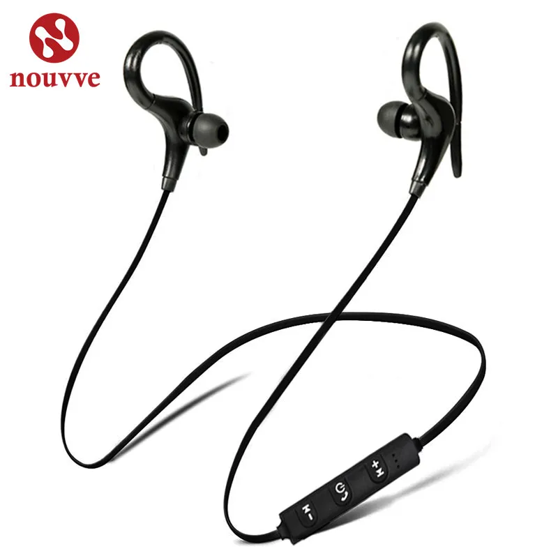 Беспроводные спортивные наушники Nouvve Bluetooth гарнитура с защитой от пота басовые