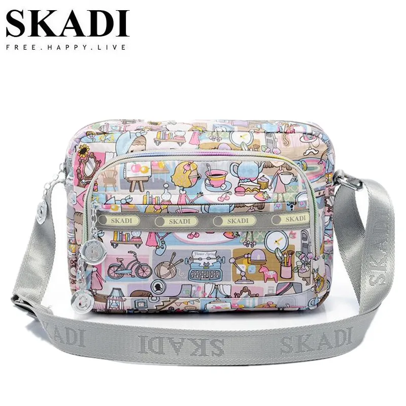 Бренд SKADI леопардовая цветная сумка на плечо с широким ремешком женские