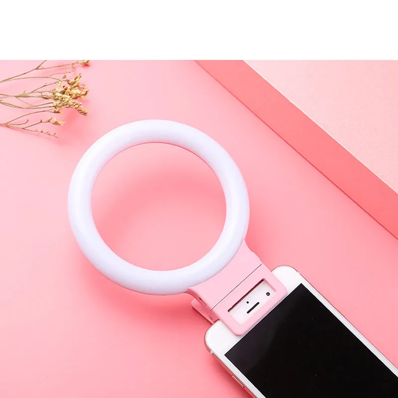 Кольцо для селфи с USB зарядкой светодиодная лампа iPhone заполняющее освещение