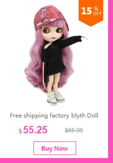 Фабрика blyth кукла зеленый микс синие волосы сустава тела белая кожа 1/6 BL62274006