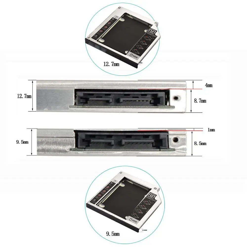 Чехол для жесткого диска Ingelon Caddy optibay DVD SSD универсальный ноутбук CD/DVD-ROM Оптический отсек для Apple Unibody Macbook Pro 13 15 17