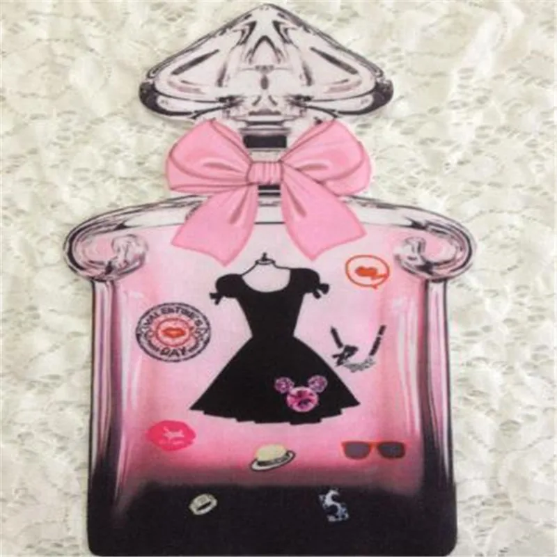 Женская одежда для мальчиков вышивка патч дело с ним 23 см флакон духов железа на